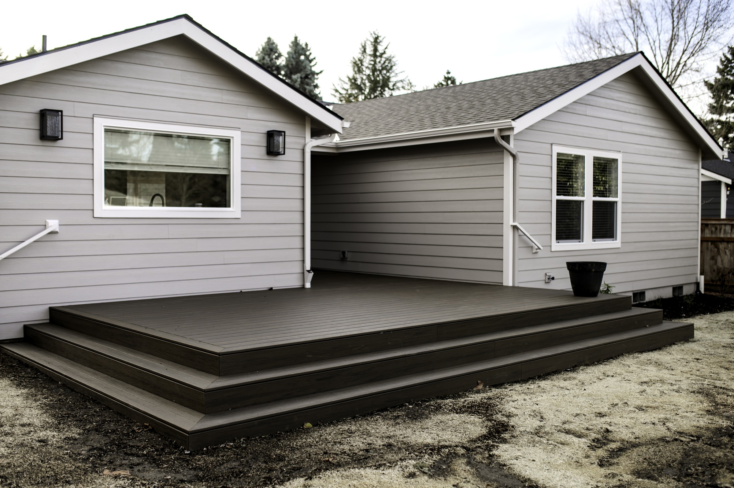Residential exterior and deck